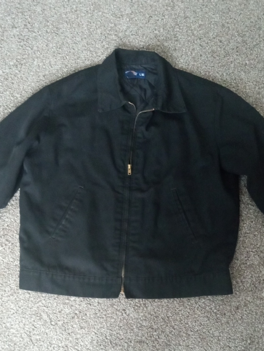 Dickies Black Bomber Jacket with Gold Zipper